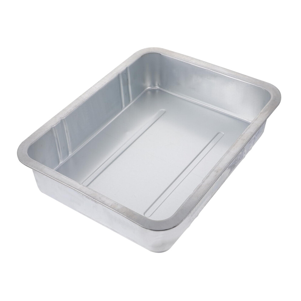 Steel Oil Drain Pan Heavy-Duty Waste Collector Oil Drip Tray High Capacity For Changes Automotive Maintenance 9105992171538