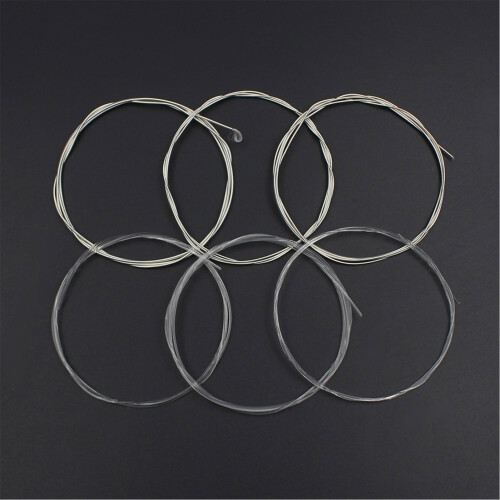 Classical Guitar Strings Set 6pcs Nylon Silver Wound .028-.043 Diameter