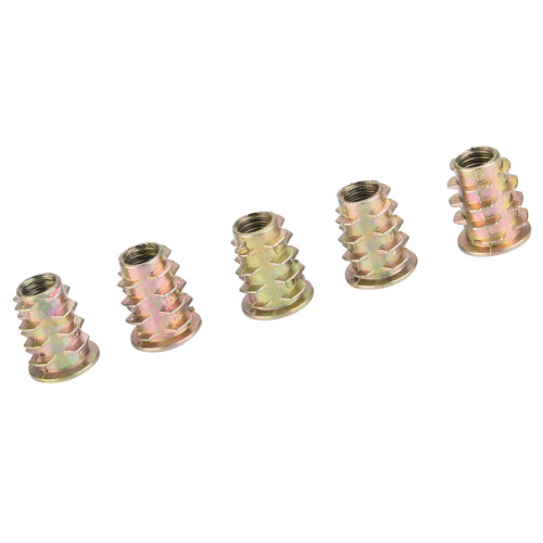 50Pcs M6x15 Zinc Alloy Hex Socket Insert Nuts for Woodworker Projects 2