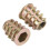 50Pcs M6x15 Zinc Alloy Hex Socket Insert Nuts for Woodworker Projects 8