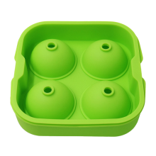 Forma de esfera de gelo com inúmeras utilidades, molde de silicone preto para bolas de gelo de uísque, reutilizável, ideal para congelar bebidas