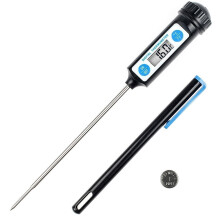 Termômetro digital profissional para carnes, com sonda de ponta fina para resposta rápida, multifuncional para uso na cozinha, incluindo culinária