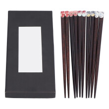 Skandinavisches Design-Essbesteck, Essstäbchen-Set aus Eisenholz für asiatische Küche, langlebige und hygienische wiederverwendbare Essstäbchen,
