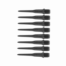 Plastik-Dartspitzen Ersatzset für elektronische Darts, 100 Stück, Schwarz