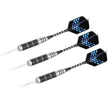 3er Set Stahlspitzen-Darts mit 155 mm, bedrucktem Flug und Griff
