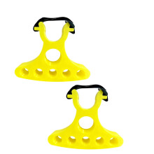 2Pcs Bicycles Inverted Stabilizer Portable Repair Handlebars Bracket Clip On Bike Handlebars Stand Maintenance Handle Holder Yellow