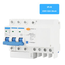 DZ47LE-63 3P N C63 RCCB 63A 30mA Residual Current Circuit Breaker