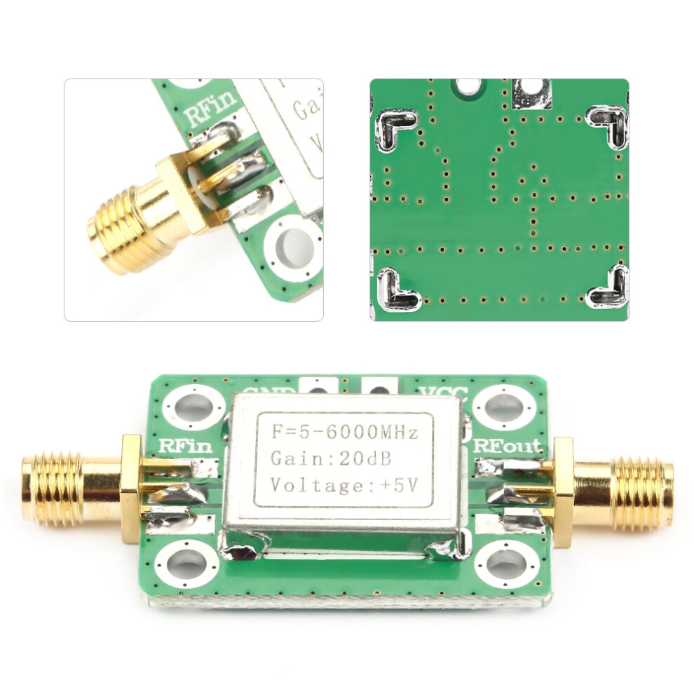 5M-6Ghz Rf Signal Amplifier 20Db Gain Wide Frequency Range Shielded 6941362611869