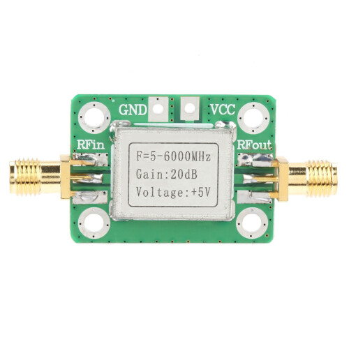5M-6GHz RF Signal Amplifier 20dB Gain Wide Frequency Range Shielded 1