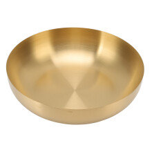 Große Servierschüssel aus goldfarbenem Edelstahl – zeitlose Schönheit trifft auf Funktionalität für kulinarische Kreationen