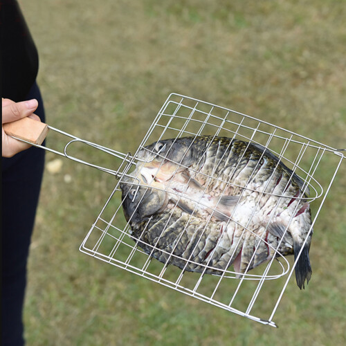 Ράφι για Ψητά Bbq για Ασφαλές και Ομοιόμορφο Ψήσιμο στη Σχάρα, Ανοξείδωτη 2