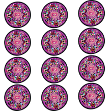 Vintage Ethnic Floral Absorbent Coaster, Embroidered Cloth Coasters For Elegant Home Decorations, Larger Round Size Protects Your Table From Heat Cold