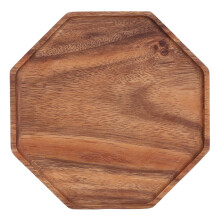Robuste und langlebige Servierbretter für Wurst und Käse, elegantes achteckiges Serviertablett mit einfacher Reinigung, hochwertiges Holz für