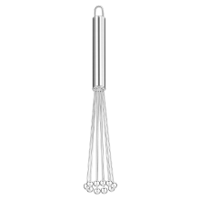 Ballon-Schneebesen, ergonomischer Küchen-Schneebesen aus Edelstahl zum Kochen, Backen, Schlagen und Rühren (große Oberfläche, leicht zu reinigen,