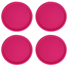 Posavasos de silicona, resistentes al calor y antideslizantes, fáciles de lavar bajo el grifo, impermeables y con borde elevado, protección para