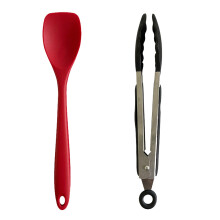 Mini-Löffelspatel-Set aus Silikon, hitzebeständig und antihaftbeschichtet, flexibles, lebensmittelechtes Silikon mit Edelstahlkern zum Kochen und