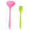 Espátula de silicone com cabo ergonômico e formato perfeito para uma pegada eficiente, antiaderente, resistente ao calor, própria para 1