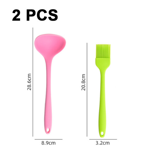 Espátula de silicone com cabo ergonômico e formato perfeito para uma pegada eficiente, antiaderente, resistente ao calor, própria para 1