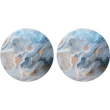 Ceramic Stone Coasters, Absorbent & Protective for Various Rooms, Easy Maintenance with Cork Backing, Ideal for Everyday Use and Gifts