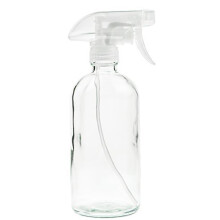 Umweltfreundliche Glas-Sprühflasche, 473 ml, für ätherische Öle und Reinigungsmittel, mit feinem Nebel oder starkem Strahl, beseitigt chemische