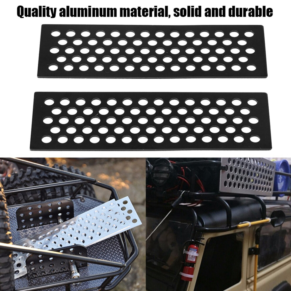 Black Aluminium Rc Sand Ladders 2Pcs Recovery Boards For 1/10 Crawler Durable 4671362612222