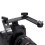 Aluminum Alloy Double Hotshoe Flashlight Bracket Stand for Camera Black 1