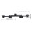 Aluminum Alloy Double Hotshoe Flashlight Bracket Stand for Camera Black 12