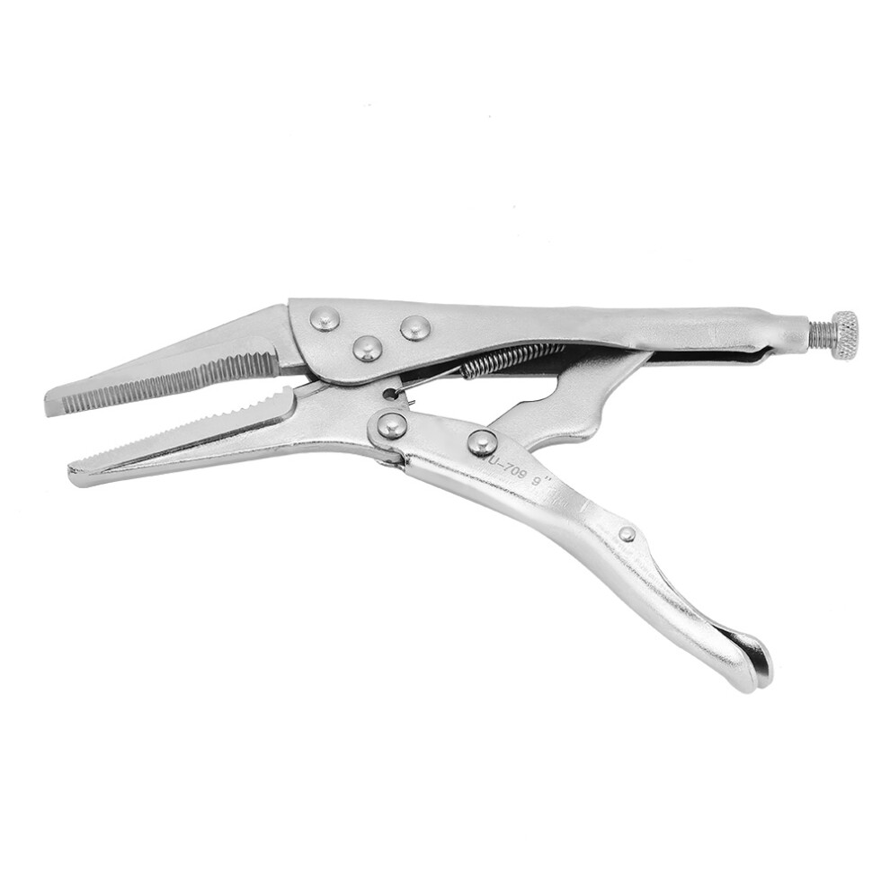 9 Inch Chrome Vanadium Needle Nose Locking Pliers With Adjustable Jaw 7891362613112