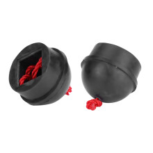 Reliable 2pcs Cue Tip Chalk Holder Set with Cord for Snooker Pool Play