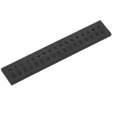 Dental-Gutta-Percha-Punkte Maßstab - 8,8 cm, Edelstahl & Kunststoff
