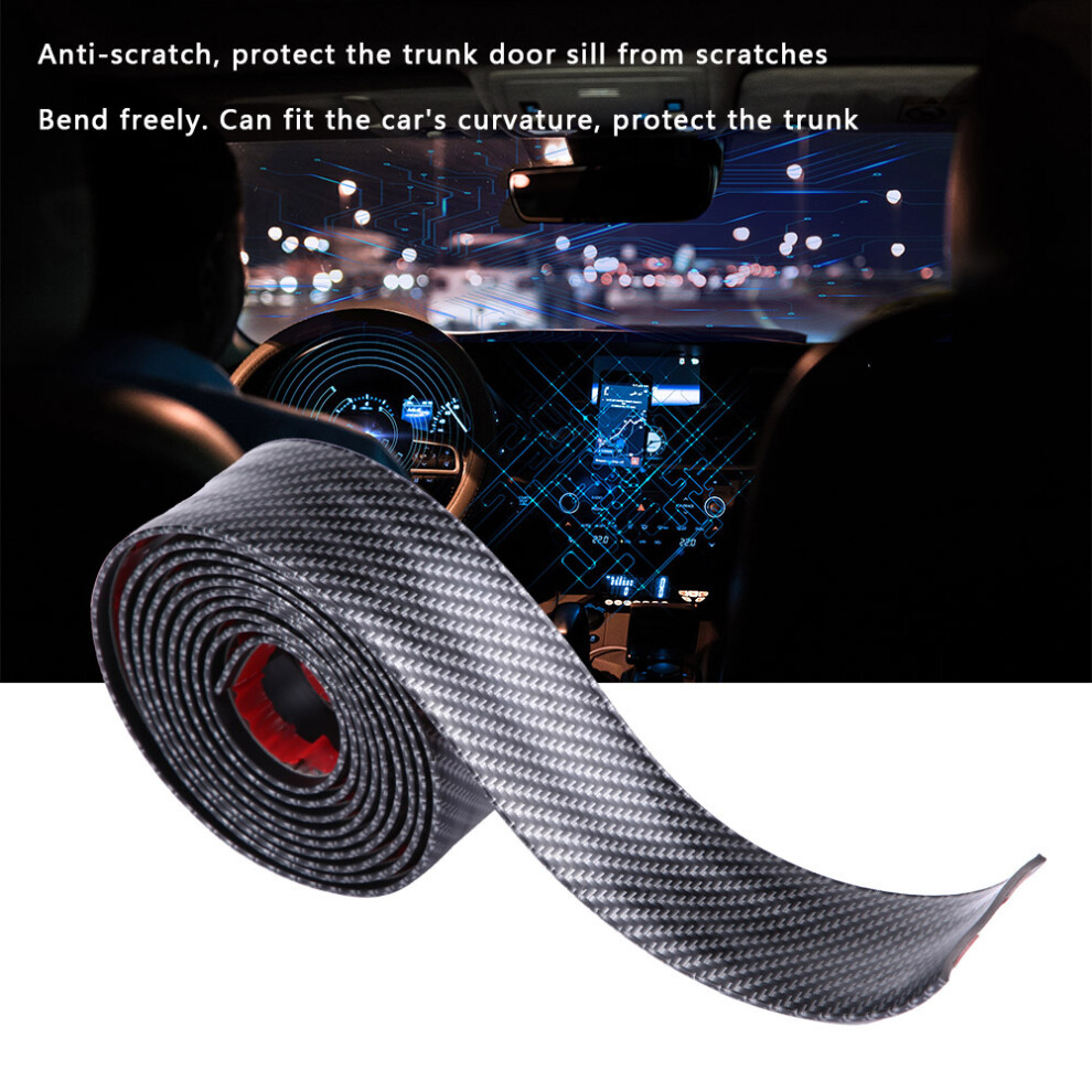 Car Stickers Carbon Fiber Style Door Sill Guard 5Cm X 250Cm - Scratch Proof 8701362613595