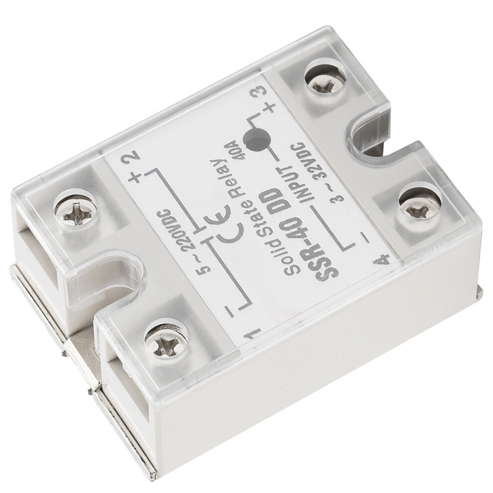 High-Speed Ssr-40 Dd 40A Solid State Relay 5-220Vdc For Automation 3421362614914