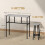Homcom HOMCOM 6-Piece Industrial Bar Table Set, 2 Kitchen Tables with 4 Stools, Grey 4