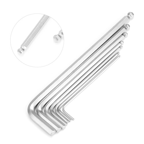 7PCS Extended Ball End Hex Key Set, Durable, Ergonomic Hand Tools 2
