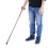 Alloy Foldable Elderly Safety Walking Stick, Adjustable Length, Bronze 9