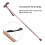 Alloy Foldable Elderly Safety Walking Stick, Adjustable Length, Bronze 13