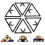 Black Triangle Billiard Rack: 6Pcs Set for Pool Table Accessories 9