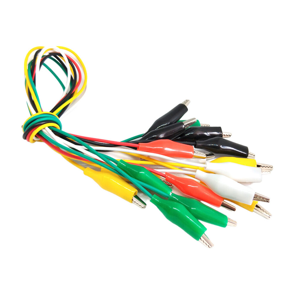 10 Pieces Alligator Clip Test Leads Crocodile Clips Electrical Clamp