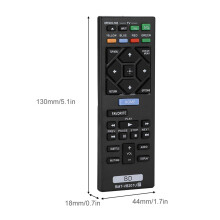 Ersatz RMTVB201U DVD Blu-ray Fernbedienung für BDP-S3700, BDPBX370, Schwarz