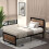 Homcom HOMCOM Single Size Metal Bed Frame w/ Headboard & Footboard 1