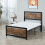 Homcom HOMCOM Single Size Metal Bed Frame w/ Headboard & Footboard 7