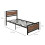 Homcom HOMCOM Single Size Metal Bed Frame w/ Headboard & Footboard 3