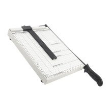 12in Paper Cutter Precise Scale Comfortable Handle for Home Office School Studio Metal (30x25cm/11.8x9.8in)