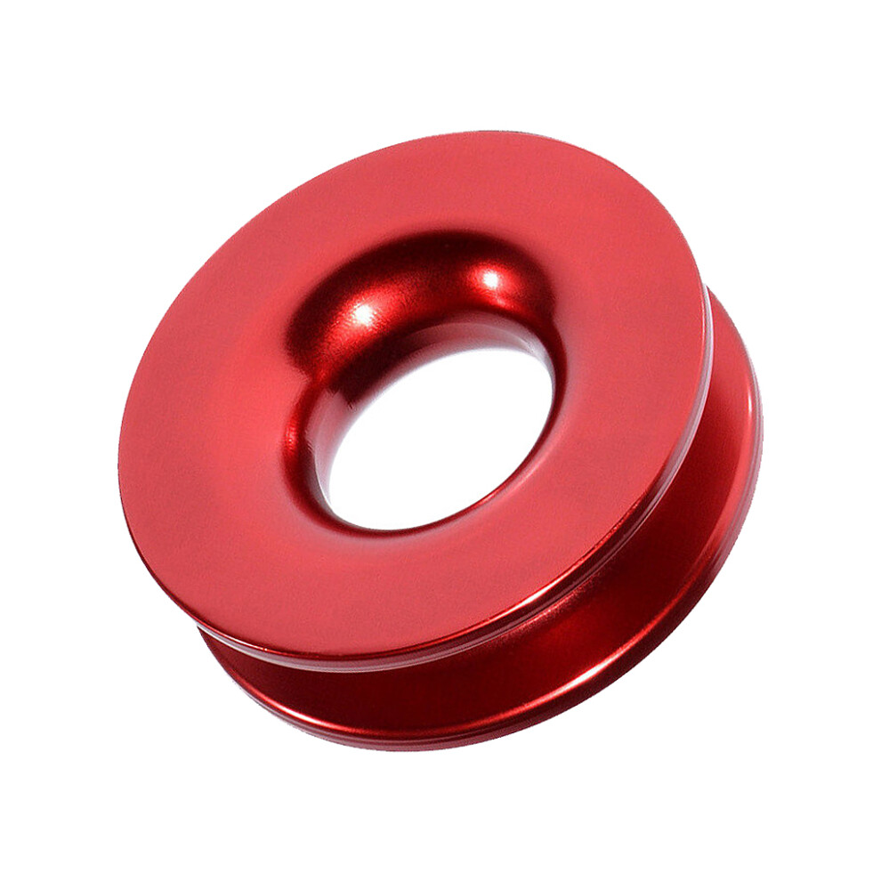 Red (Red) Automobile Recovery Ring Tear-Resistant Towing Shackle Snatch Pulley