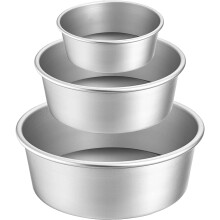 Moules à gâteaux en aluminium pour cheesecakes, ensemble de moules ronds avec fond amovible, fond flexible pour un démoulage facile, polyvalents