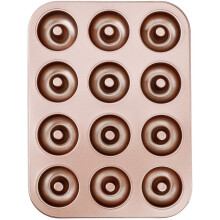 Moule à mini-donuts antiadhésif avec revêtement antiadhésif renforcé, conception durable pour une utilisation prolongée, idéal pour la
