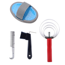 Horse Grooming Care Kit 10Pcs Equestrian Brush Curry Comb & Cleaning Set