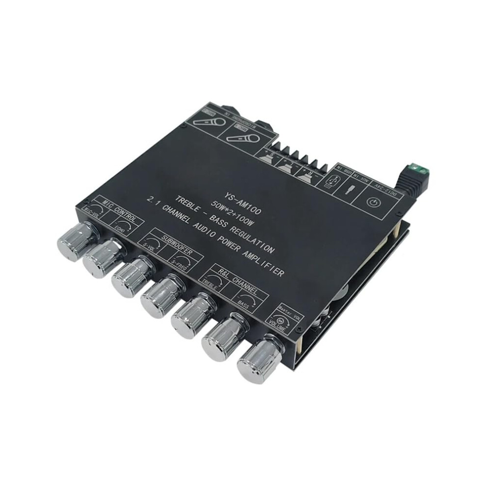 Am100 Ktv High Power Bluetooth Amplifier Board Audio Amplifier Board Microphone Sound 2.1 Channel Tpa3116d2 Amplifier Board 9339159321249