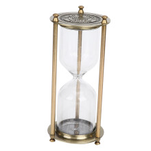 Mini Glaskiesel-Stundenzeitschaltuhr Dekoration Kleines Sanduhr-Geschenk Haushalt Büro Accessoire 10cm