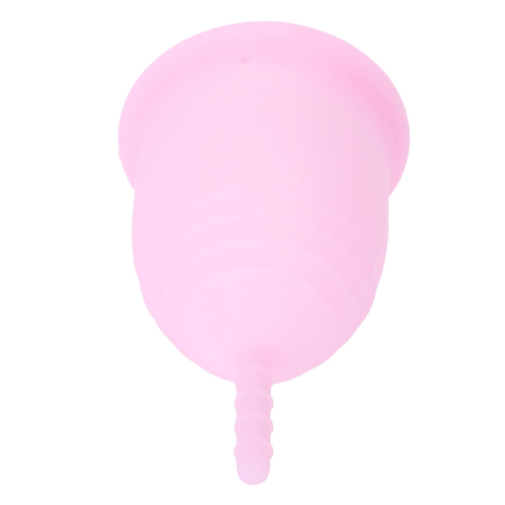 Pink Menstrual Cup Medical Silicone Leak-Free, Size S/L Reusable